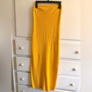 Free People Yellow Maxi Dress